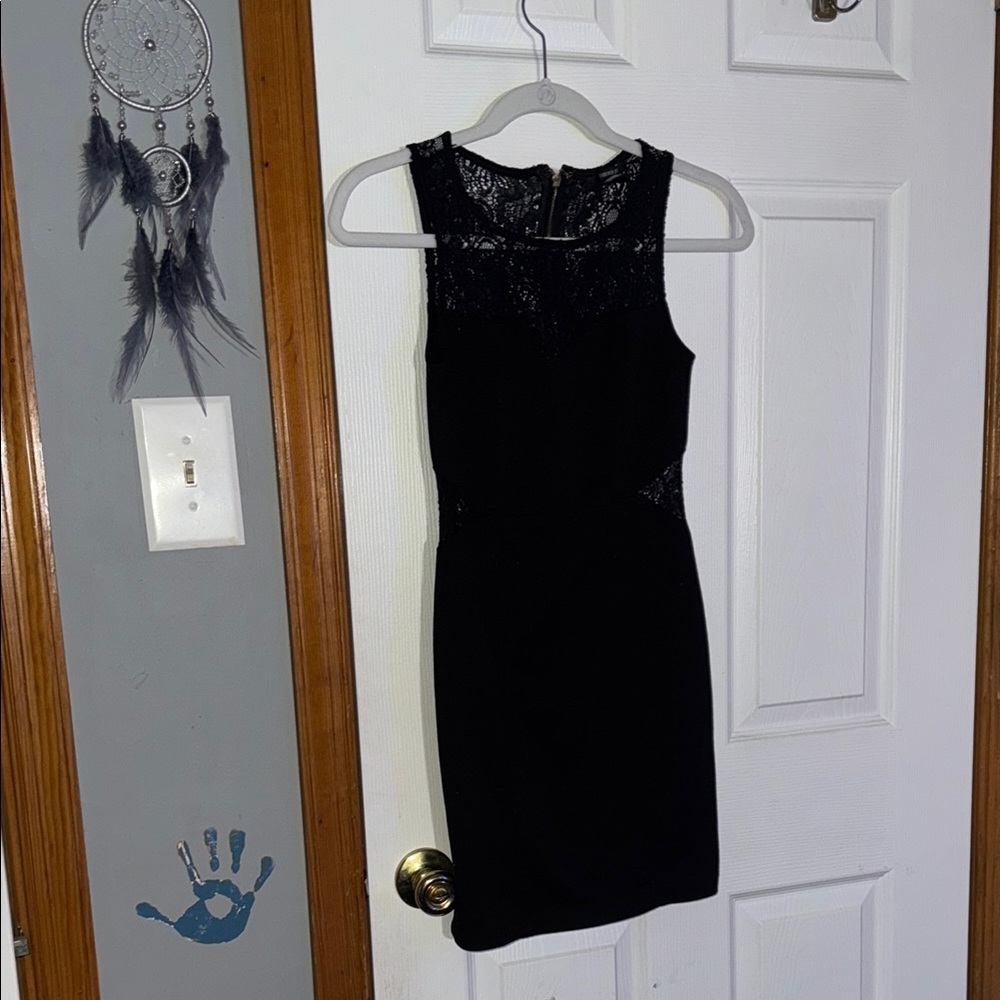 Elegant Black Lace Dress